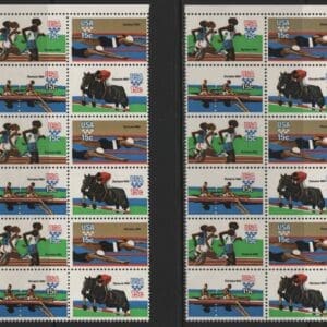Alternative view of Scott# 1791-94 "22nd OLYMPICS" MATCHED PLATE BLOCKS (12) P# 39089