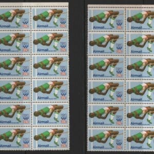 Alternative view of Scott# C97 22nd OLYMPICS AT MOSCOW - MNH MATCHED PLATE BLOCKS(12)