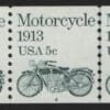 Scott# 1899 "MOTORCYCLE" MNH PNC3, PLATE# 4 WITH LINE PAIR