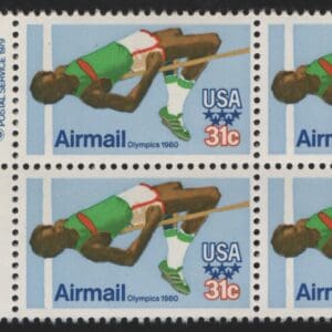 Scott# C97 "22nd OLYMPICS in MOSCOW" USPS COPYRIGHT BLOCK (4) MNH