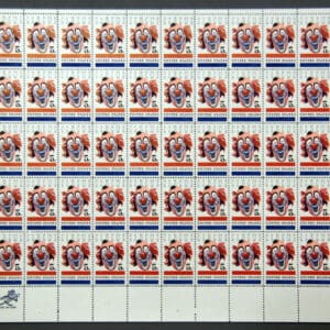 Scott# 1309  "AMERICAN CIRCUS" MNH FULL SHEET(50) NICELY CENTERED