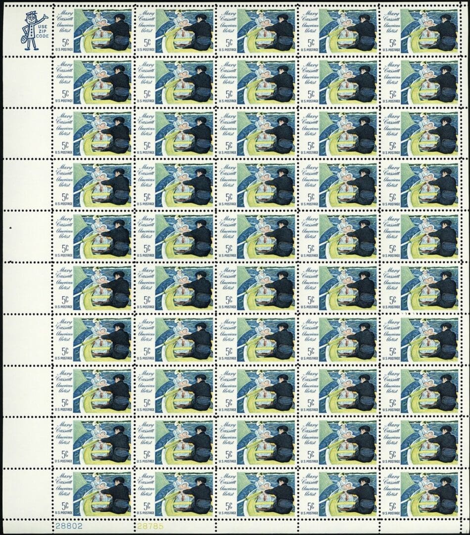 Scott# 1322 "MARY CASSATT-PAINTER & PRINTER" MNH FULL SHEET (50)