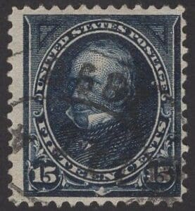 Scott# 274 "CLAY" USED BUREAU ISSUE DLWMK, DBL OVAL & CDS CANCEL