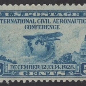 Scott# 650 "CIVIL AERONAUTICS" USED, LITE CANCEL, NICELY CENTERED
