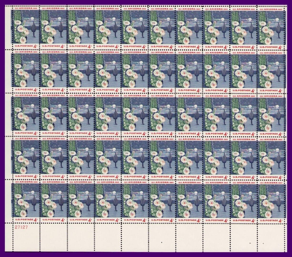 Scott# 1192 "ARIZONA STATEHOOD" MNH FULL SHEET (50)