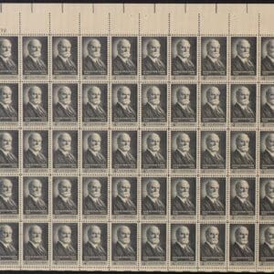 Scott# 1195 "CHARLES E HUGHES-N.Y. GOVERNOR" MNH FULL SHEET (50)