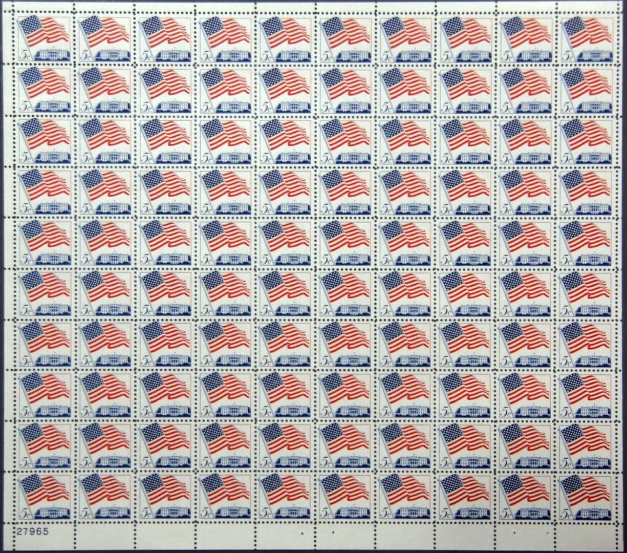 Scott# 1208 "50 STAR FLAG" MNH FULL SHEET (100) NICELY CENTERED