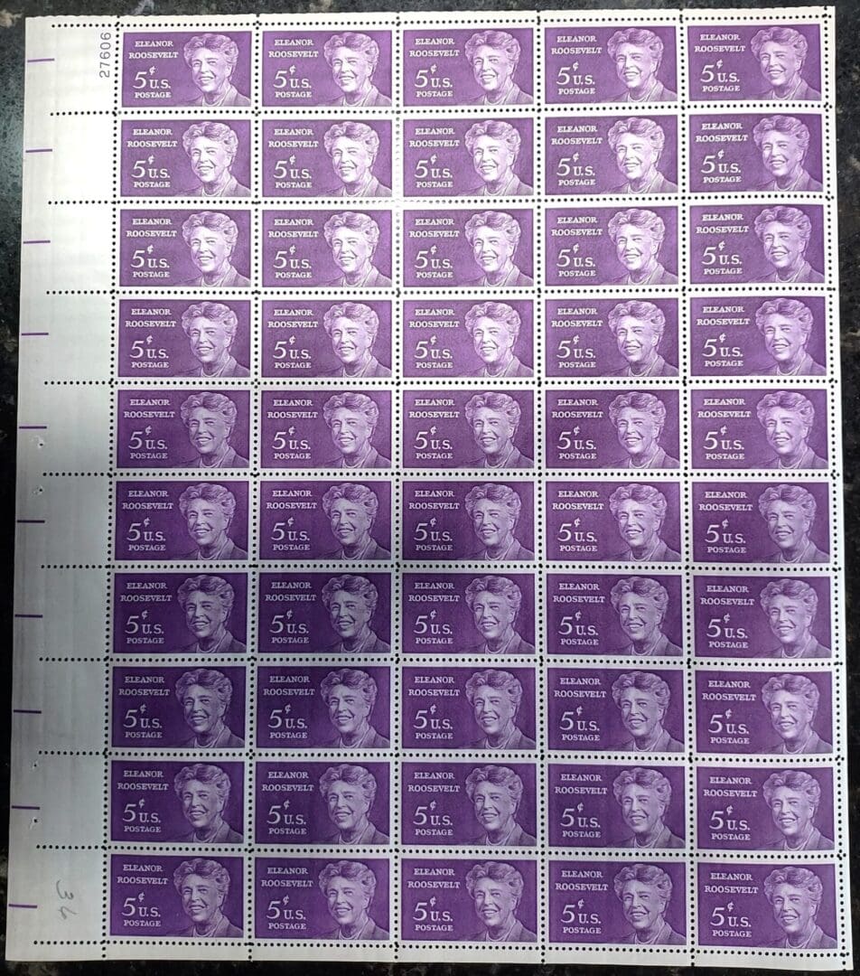 Scott# 1236 "ELEANOR ROOSEVELT" MNH FULL SHEET (50)