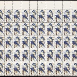 Scott# 1241 "JOHN J AUDUBON-COLUMBIA BLUE JAY" MNH FULL SHEET(50)
