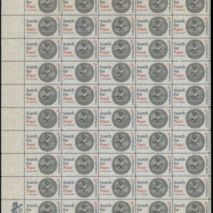 Scott# 1326 "LIONS INT'L - SEARCH FOR PEACE" MNH FULL SHEET (50)