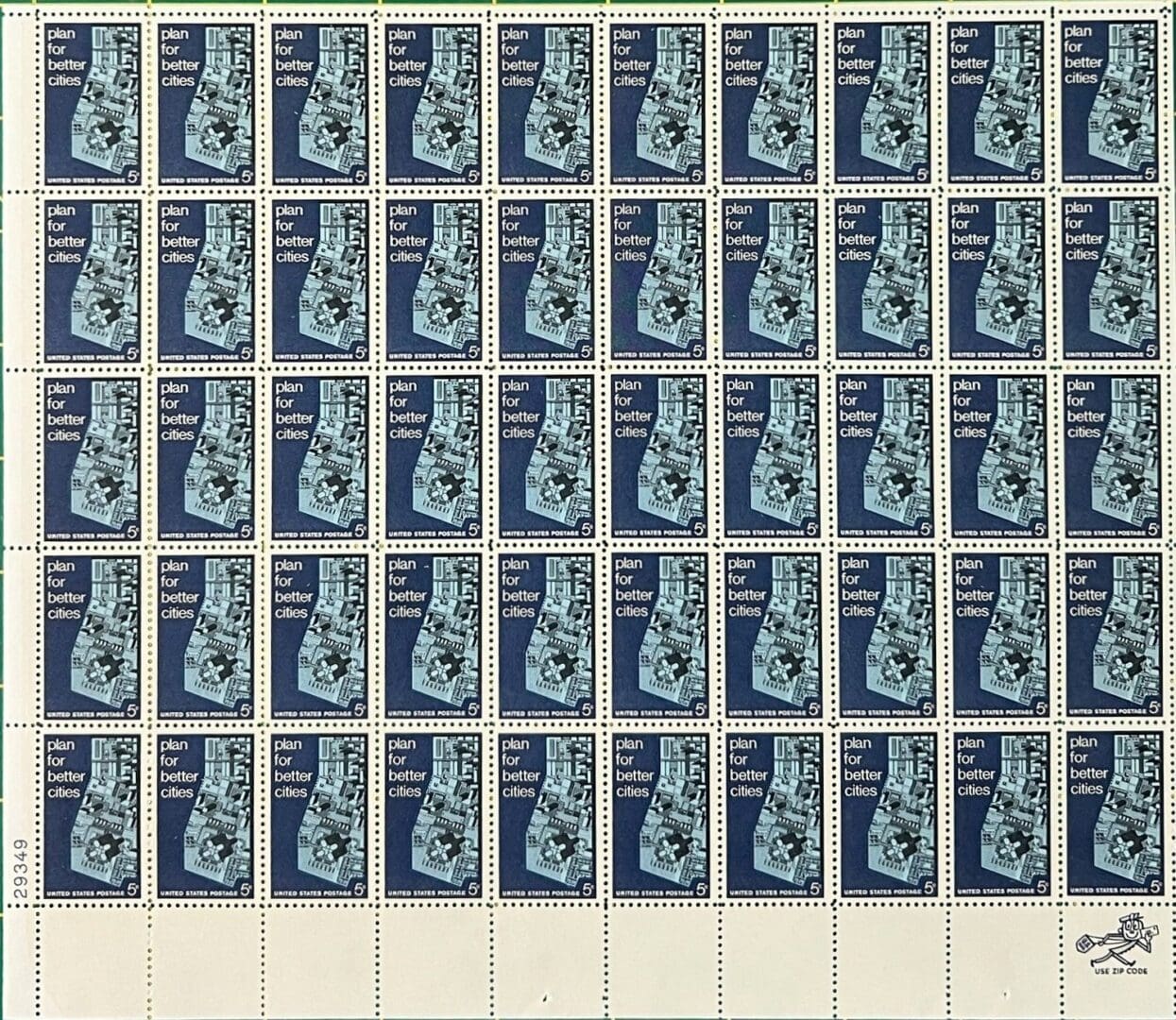 Scott# 1333 URBAN PLANNING-BUILD BETTER CITIES MNH FULL SHEET(50)