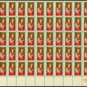 Scott# 1336 "MADONNA & CHILD BY MEMLING" MNH FULL SHEET (50)