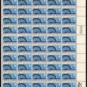 Scott# 1358 "ARKANSAS RIVER NAVIGATION" MNH FULL SHEET (50)
