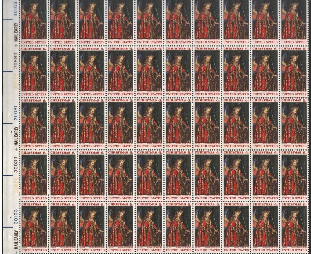 Scott# 1363 "CHRISTMAS - JAN VAN EYCK" MNH FULL SHEET (50)