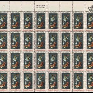 Scott# 1386 "WILLIAM M. HARNETT" MNH FULL SHEET (32)