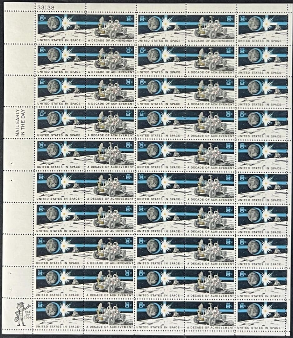 Scott# 1434-35 "SPACE ACHIEVEMENTS" MNH FULL SHEET (50)