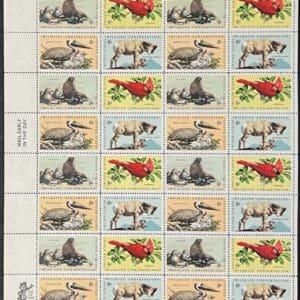 Scott# 1464-67 "WILDLIFE CONSERVATION" MNH FULL SHEET (32)