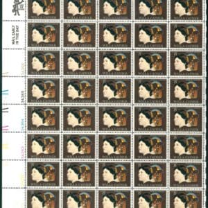 Scott# 1487 "WILLA CATHER-NOVELIST" MNH FULL SHEET (40)