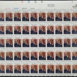 Scott# 1554 "PAUL L DUNBAR-POET" MNH FULL SHEET (50)