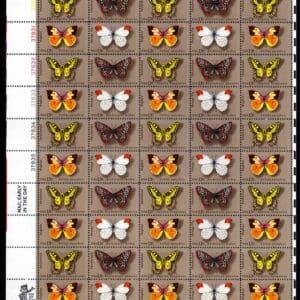 Scott# 1712-15 BUTTERFLIES MNH SE-TENANT FULL SHEET (50)