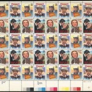 Scott# 2445-48 "CLASSIC FILM STARS" MNH SE-TENANT FULL SHEET(40)
