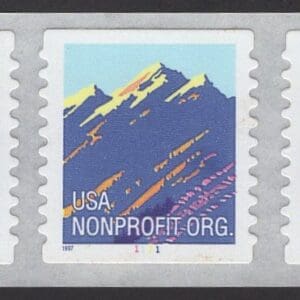 Scott# 2904B "MOUNTAIN" MNH S/A 1997 DATE PNC7 PLATE # 1111
