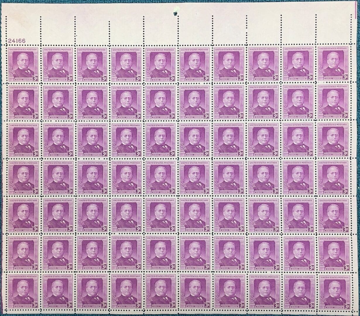 Scott# 988 "SAMUEL GOMPERS - LABOR LEADER" MNH FULL SHEET (70)