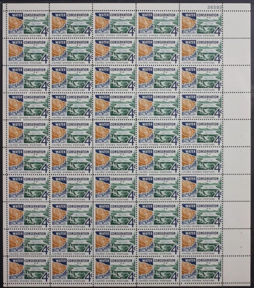 Scott# 1150 "WATER CONSERVATION" MNH FULL SHEET (50)