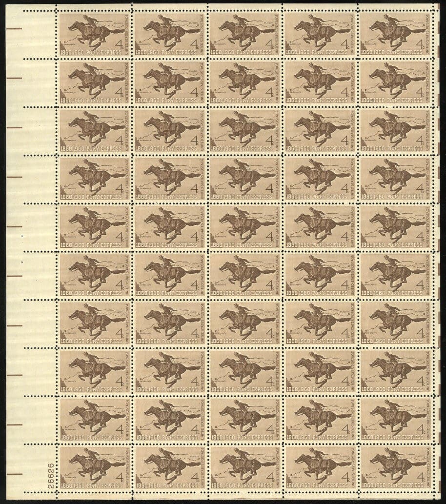Scott# 1154 "PONY EXPRESS" MNH FULL SHEET (50)