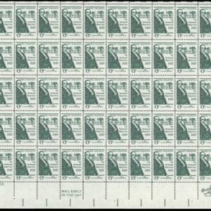 Scott# 1380 "DANIEL WEBSTER-DARTMOUTH COLLEGE" MNH FULL SHEET(50)