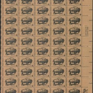 Scott# 1392 "BUFFALO-WILDLIFE CONSERVATION" MNH FULL SHEET (50)