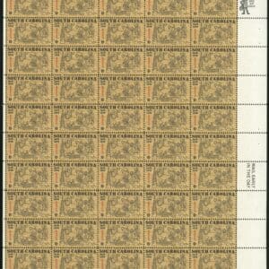 Scott# 1407 "SOUTH CAROLINA" MNH FULL SHEET (50) NICELY CENTERED