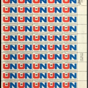 Scott# 1419 "UNITED NATIONS" MNH FULL SHEET (50) NICELY CENTERED
