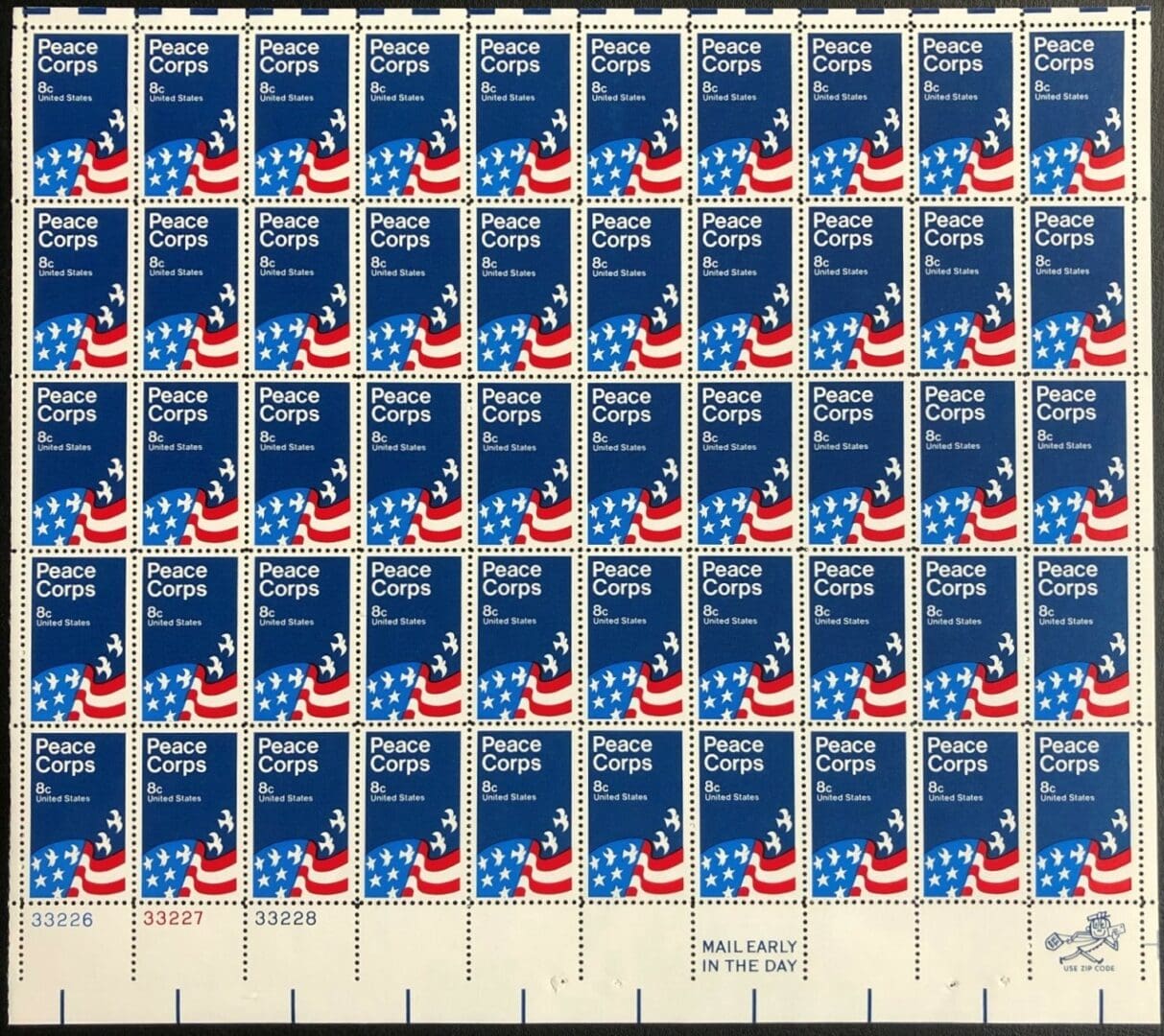 Scott# 1447 "PEACE CORPS" MNH FULL SHEET (50) NICELY CENTERED