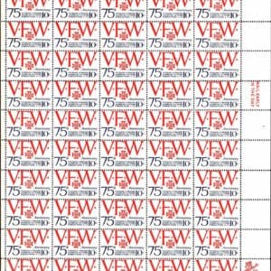 Scott# 1525 "THE V. F. W. ANNIVERSARY" MNH FULL SHEET (50)
