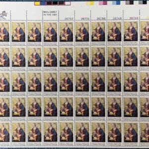 Scott# 1579 "CHRISTMAS MADONNA & CHILD" MNH FULL SHEET (50)