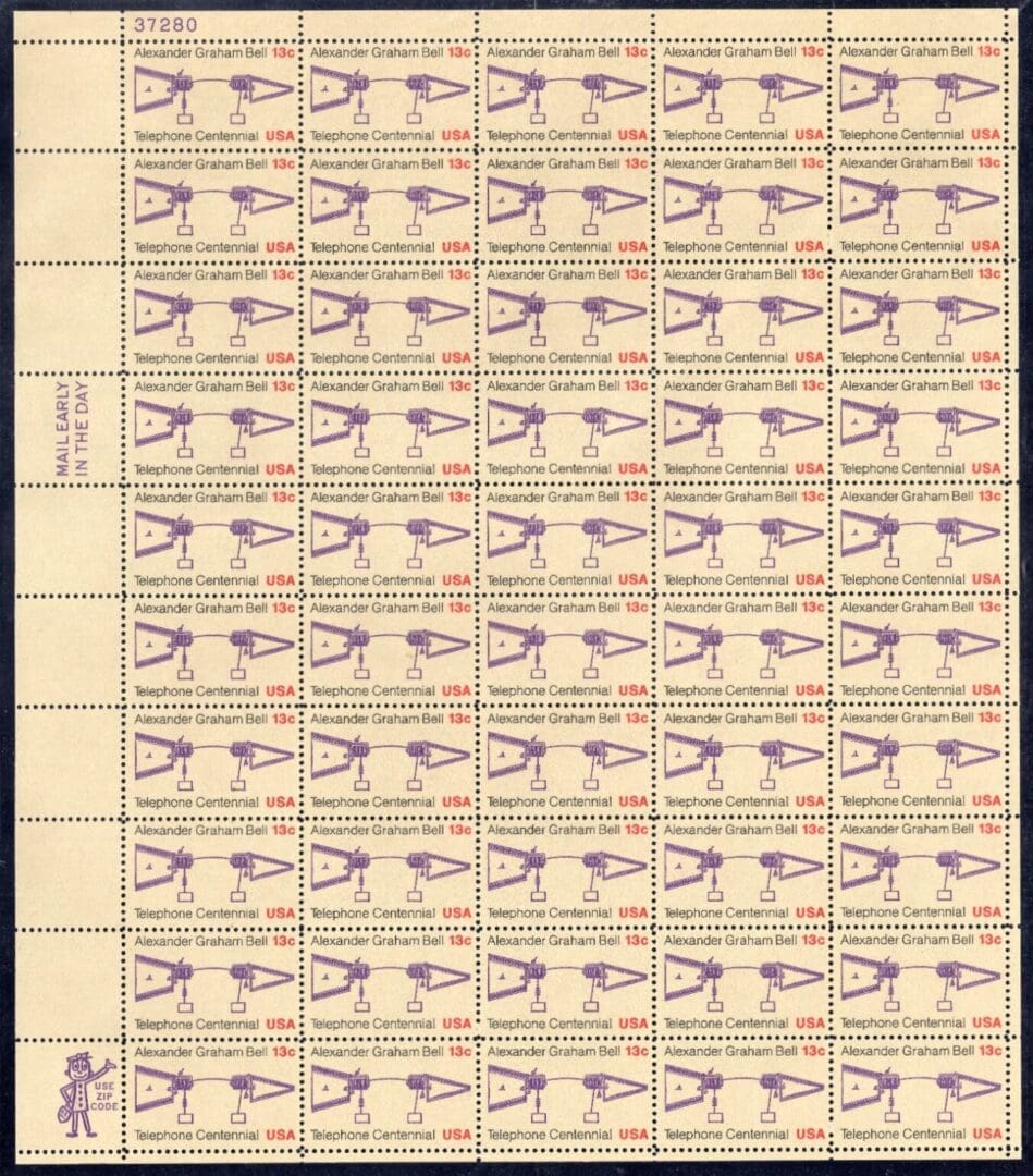Scott# 1683 "TELEPHONE CENTENNIAL" MNH FULL SHEET (50)
