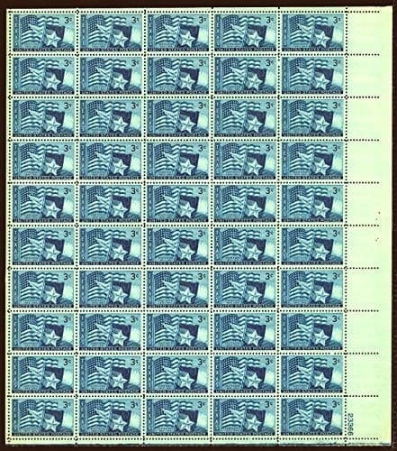 Scott# 938 "TEXAS STATEHOOD" MNH FULL SHEET (50) NICELY CENTERED