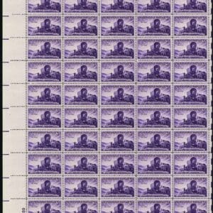 Scott# 950 "UTAH CENTENNIAL" MNH FULL SHEET (50) NICELY CENTERED