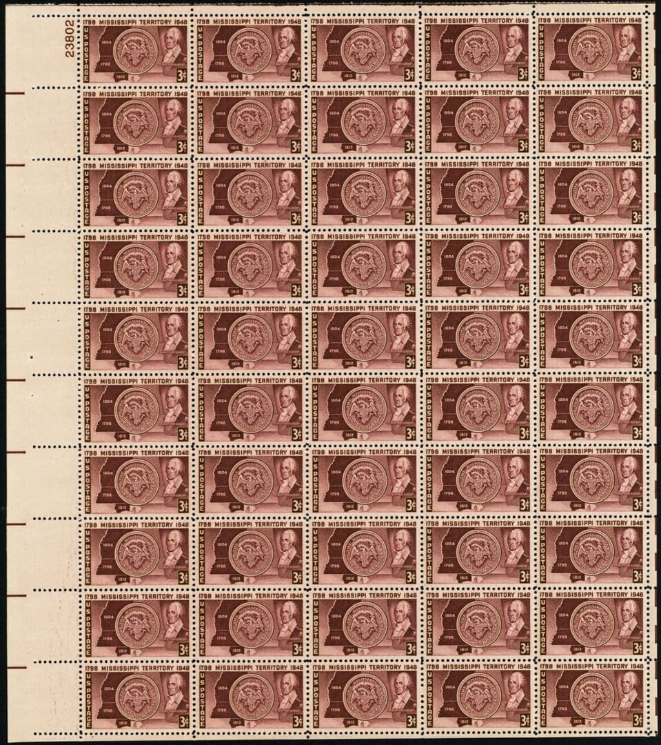 Scott# 955 "MISSISSIPPI STATEHOOD" MNH FULL SHEET (50)