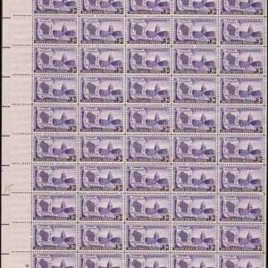 Scott# 957 "WISCONSIN STATEHOOD" MNH FULL SHEET (50)